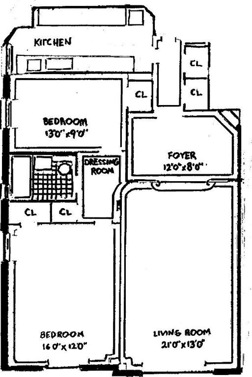 2 Bed 1 Bath Property, New York • 950 Sq Ft